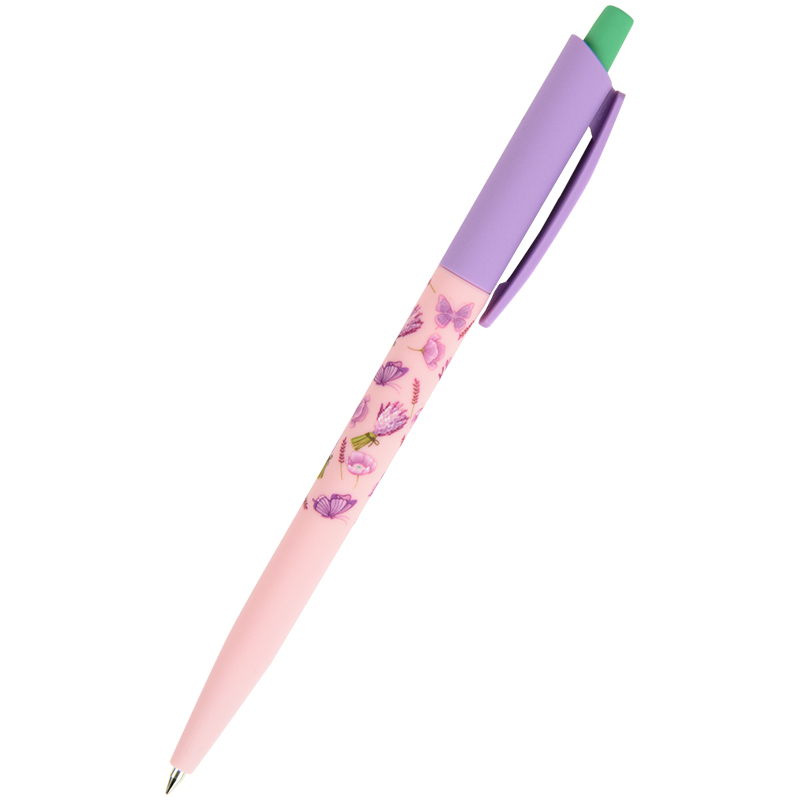 Ручка кулькова автом. Lavender, синя AB1090-27-A