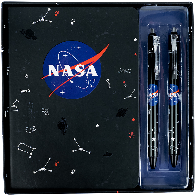 Набір подарунковий блокнот+2 ручки NASA NS21-499 Kite 