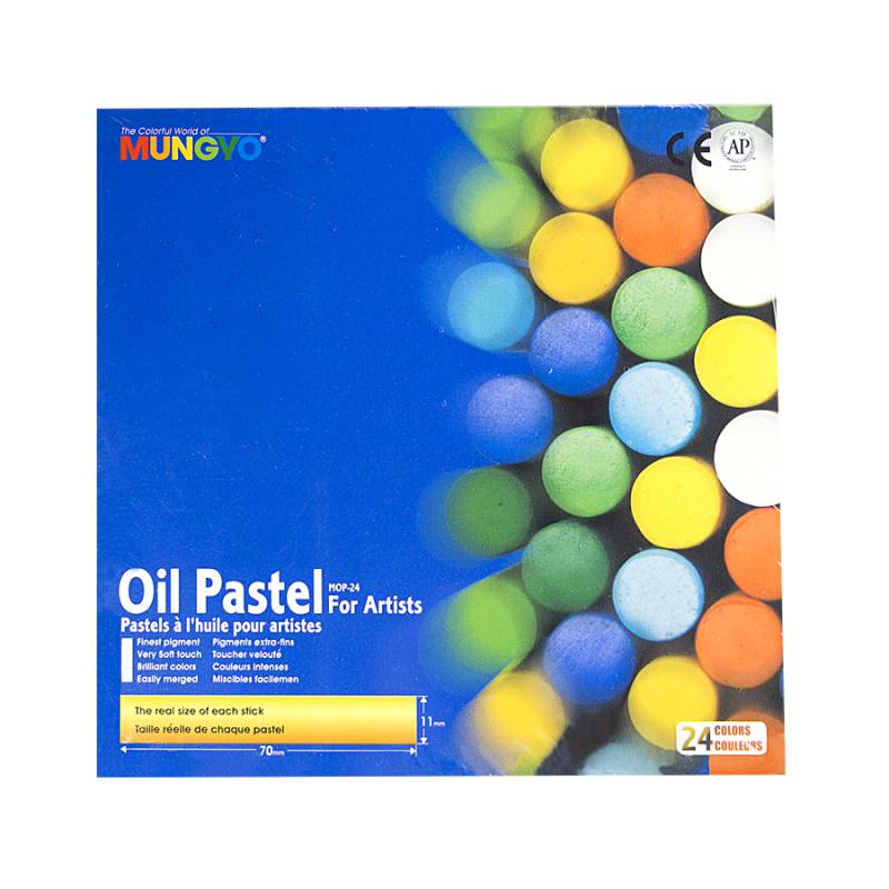 Пастель олійна проф. 24кол., MOP-24, MUNGYO