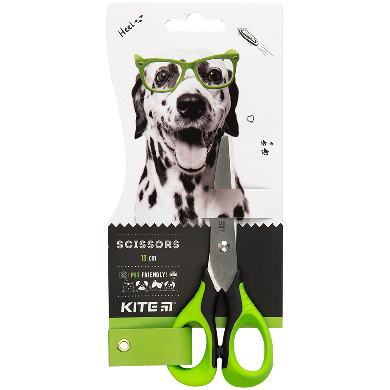 Ножиці дитячі з гум. вставками, 13см Kite Dogs K22-016
