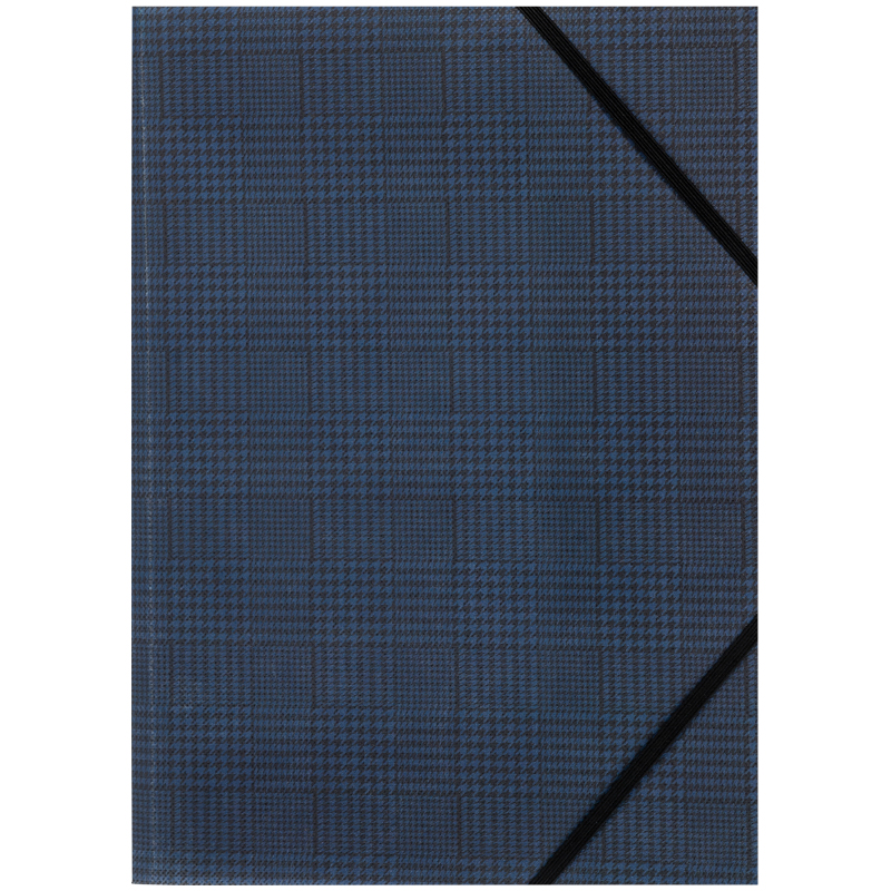 Папка на гумках, А4+, Tartan Blue 1509-19-A