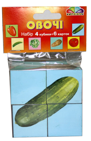 Набір із 4-х кубиків, серія 