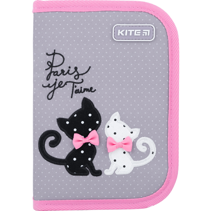 Пенал Kite 1 від., 2 відв., з наповненням K22-622H-13 In Love