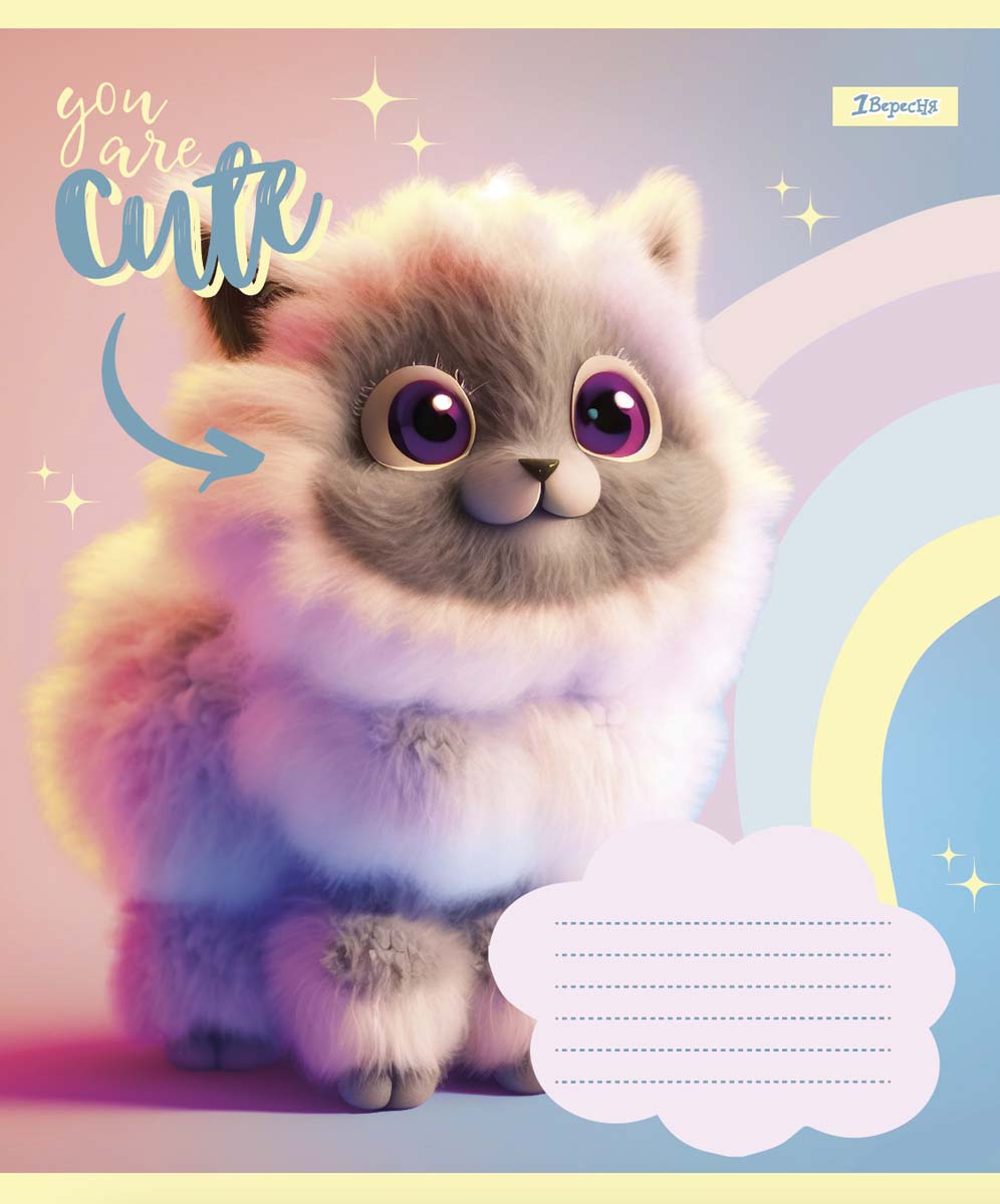 Зошит А5/12 арк коса 1В You are cute, 766303