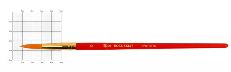 Синтетика кругла № 10 к.р. пензель ROSA Start