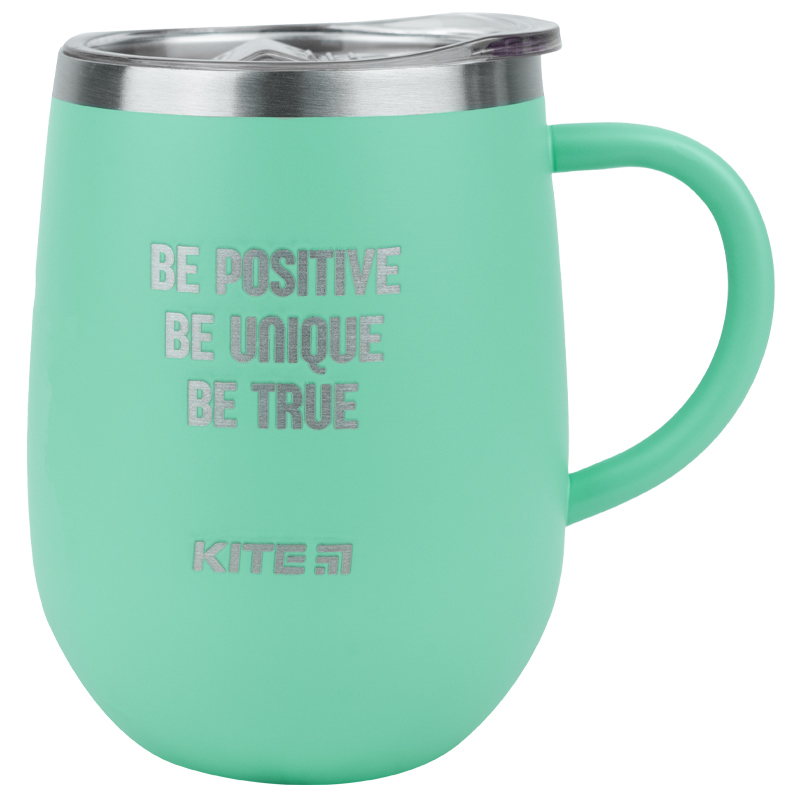 Термокружка 360 мл, бірюзова Be positive K22-378-02-2 Kite