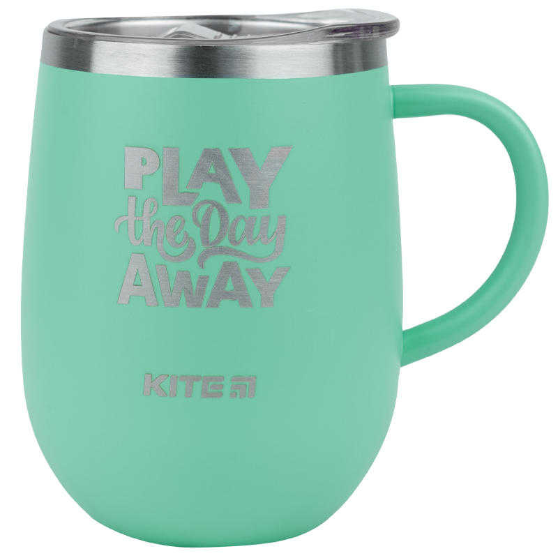 Термокружка 360 мл, бірюзова Play all day away K22-378-02-1 Kite