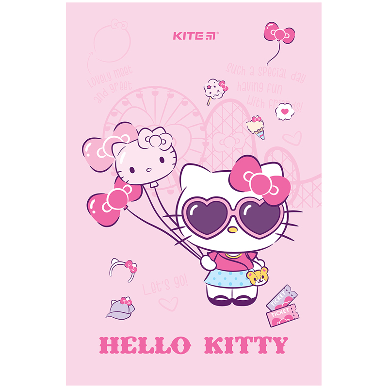 Блокнот термобіндер А5 64арк. нелінований Hello Kitty HK24-193-1 Kite