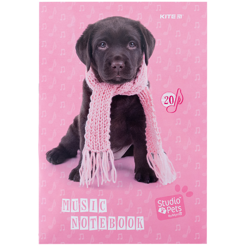 Зошит для нот А4, 20арк, Studio Pets SP24-404 Kite