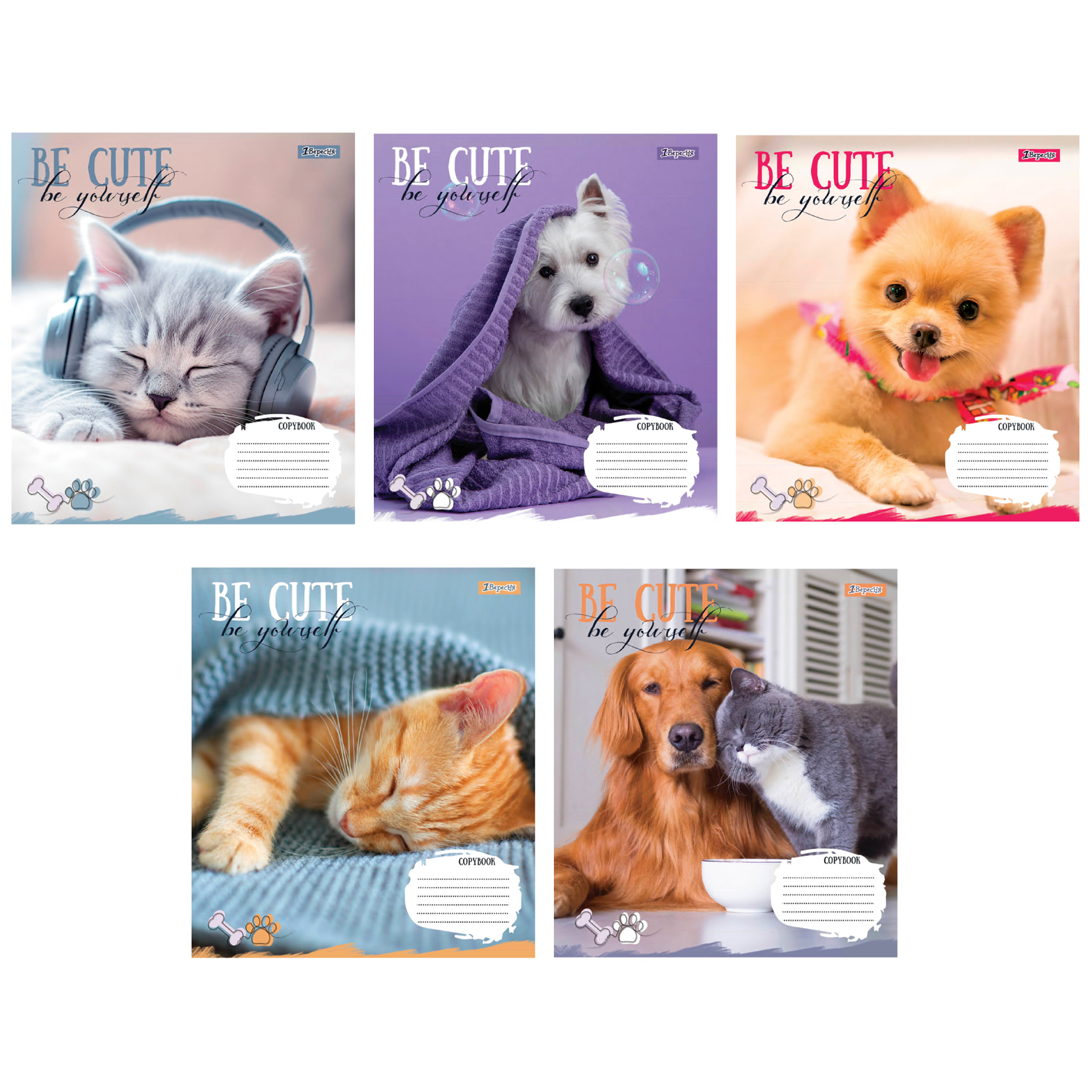 Зошит А5/12 арк лінія 1В Be cute, 766941