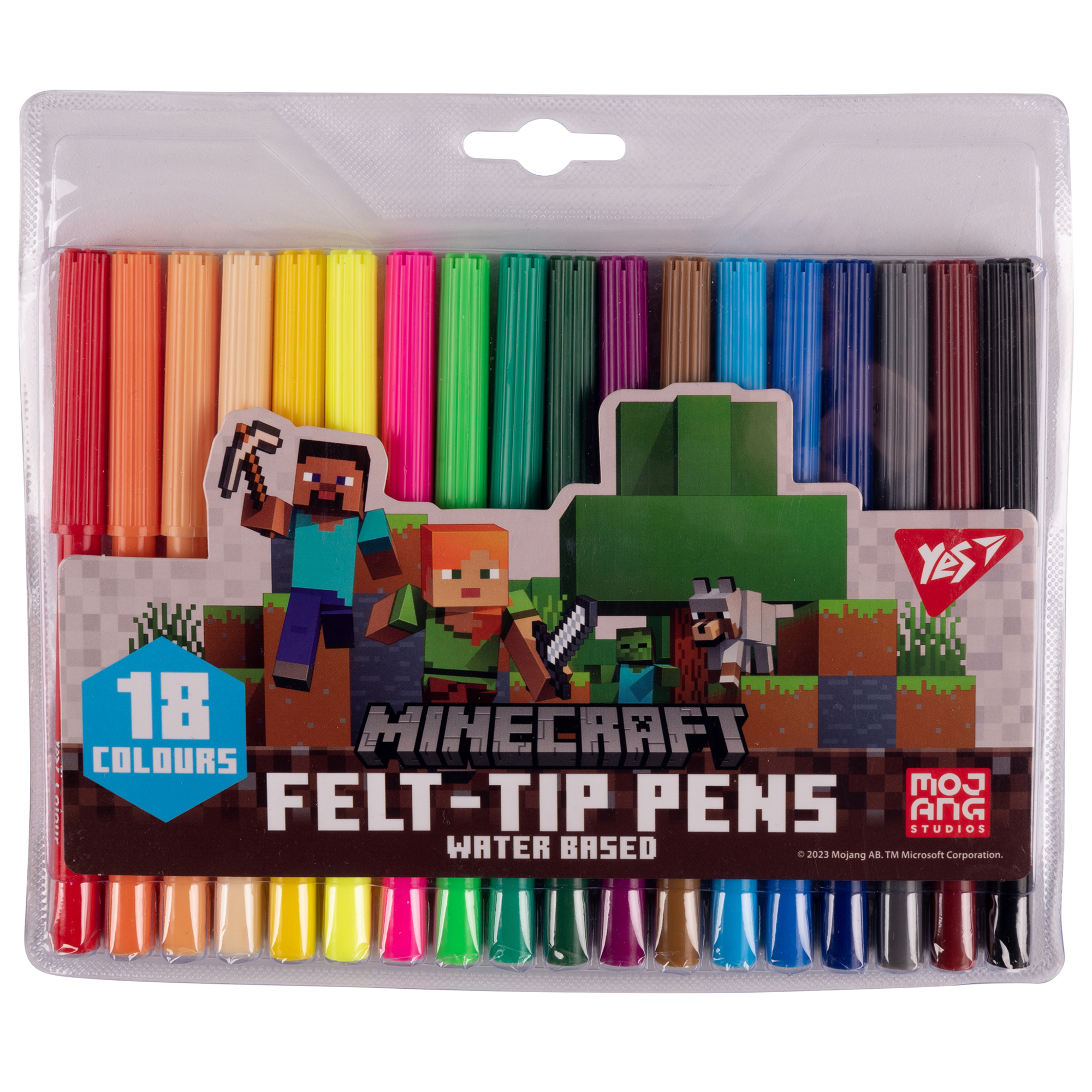 Фломастери 18 кол. Minecraft, на водній основі, 650549 YES