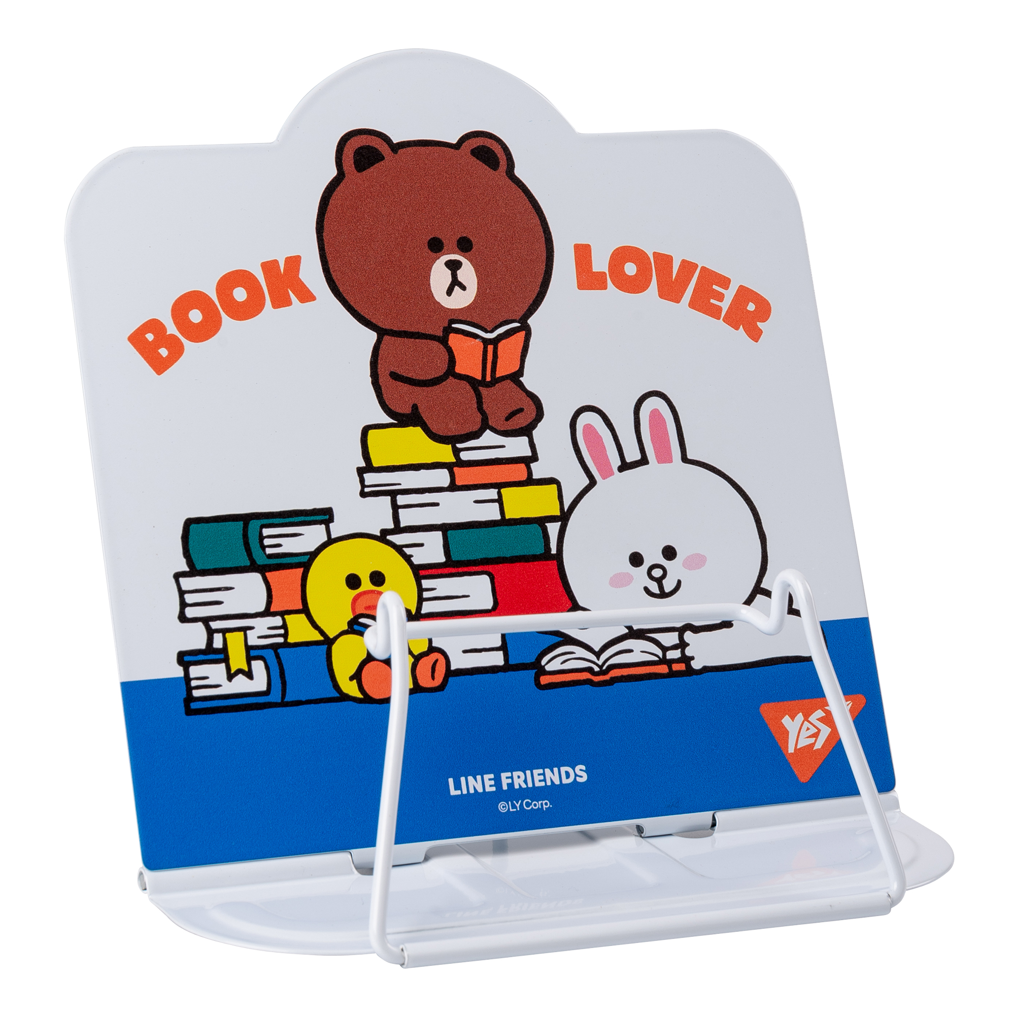 Підставка для книг фігурна YES Line Friends, металева 470514