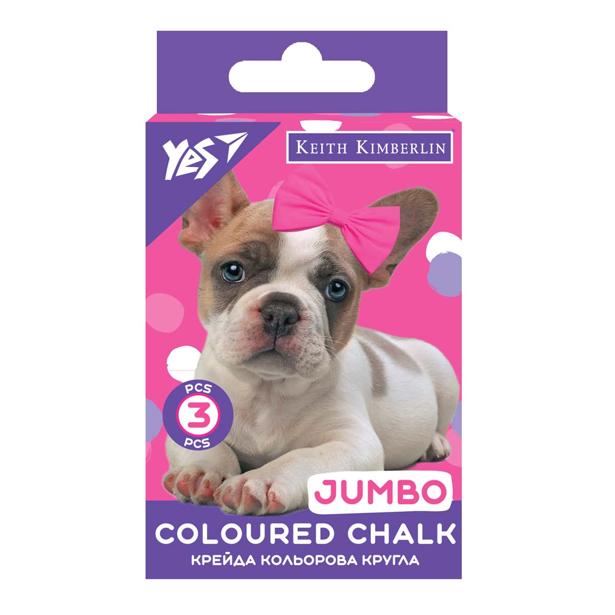 Крейда кольорова Jumbo, 3 шт., 