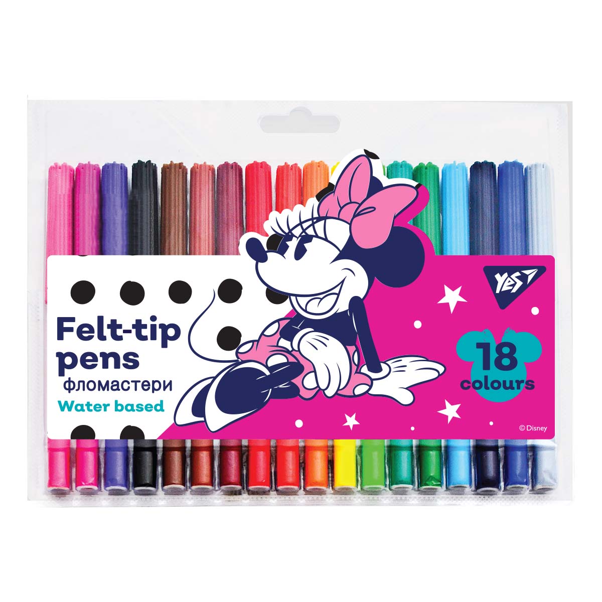 Фломастери 18 кол. Minnie Mouse, на водній основі, 650493 YES (ТЕРМІН) Фломастери 18 кол. Minnie Mouse, на водній основі, 650493 YES (ТЕРМІН)