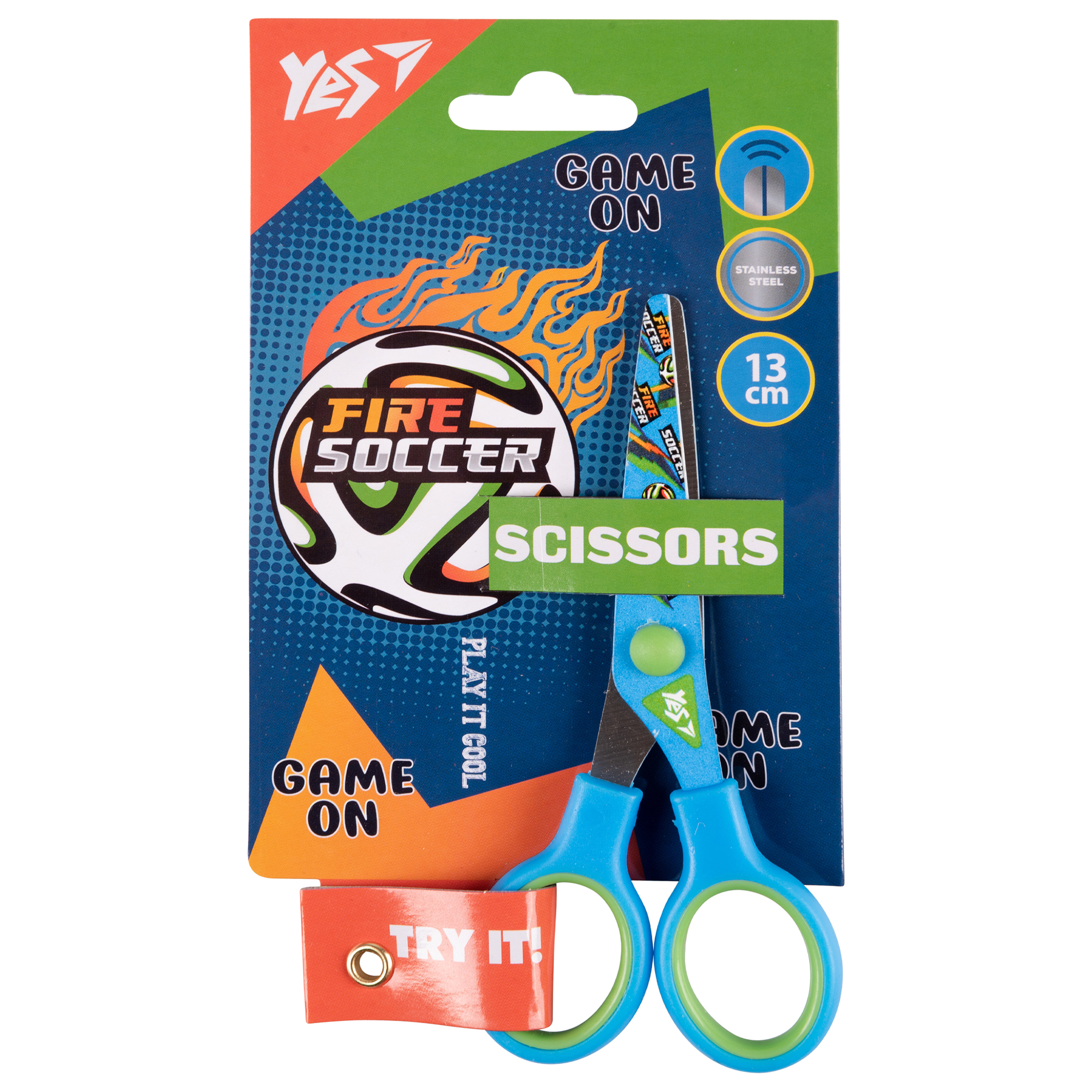 Ножиці, 13см, з принтом на лезі, 