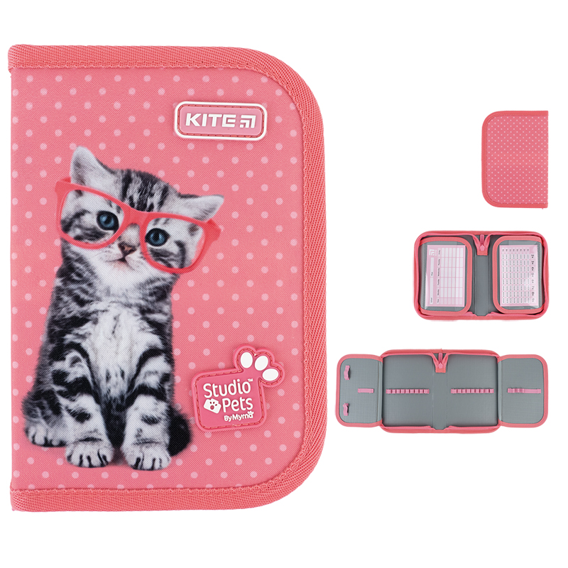 Пенал Kite 1 від., 2 відв., без наповнення SP24-622-2 Studio Pets