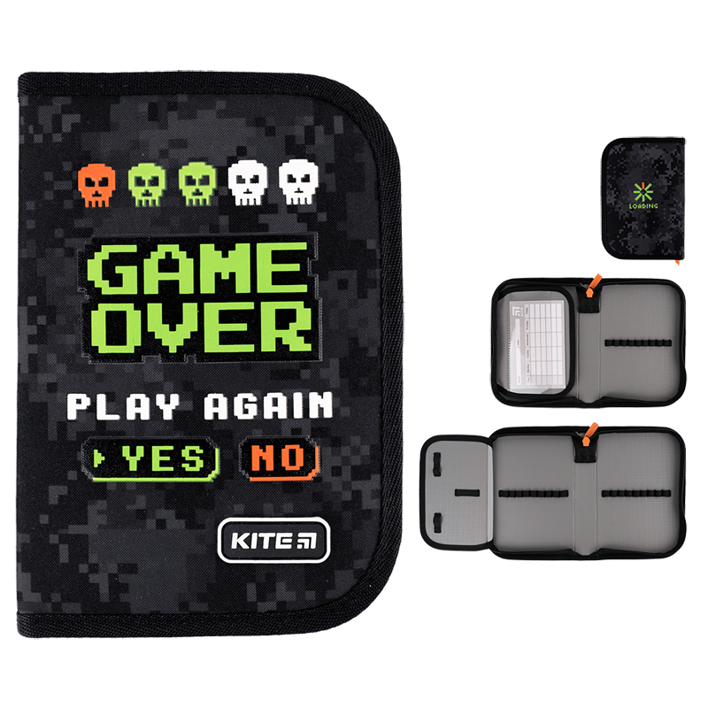 Придбати Пенал Kite 1 від., 1 відв., без наповнення K24-621-2 Game