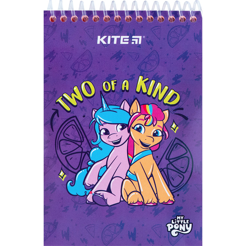 Блокнот пласт обкл., спіраль А6, 48арк., нелінований My Little Pony LP24-196 Kite