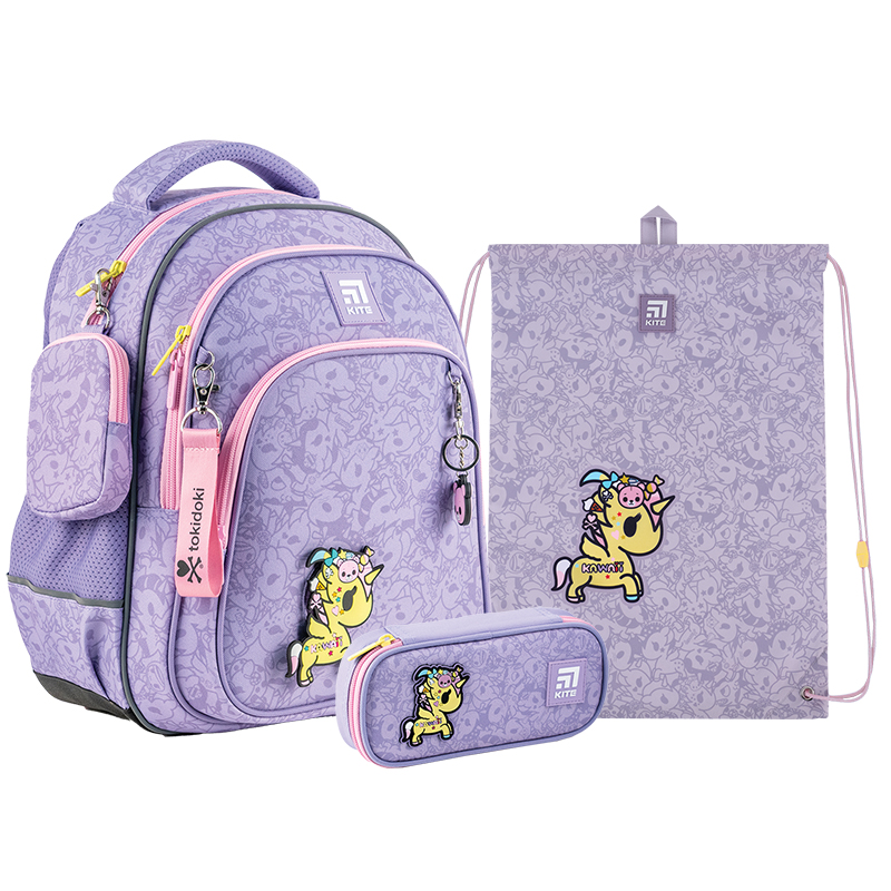 Набір рюкзак + пенал + сумка для взуття Kite SET_TK24-763S tokidoki 