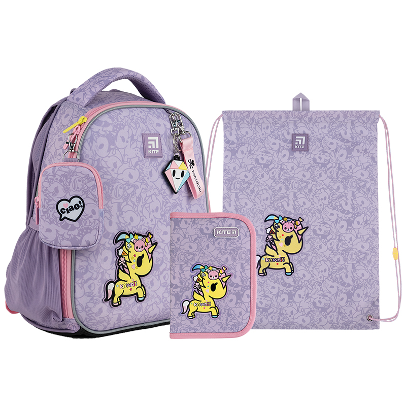 Набір рюкзак + пенал + сумка для взуття Kite SET_TK24-555S tokidoki