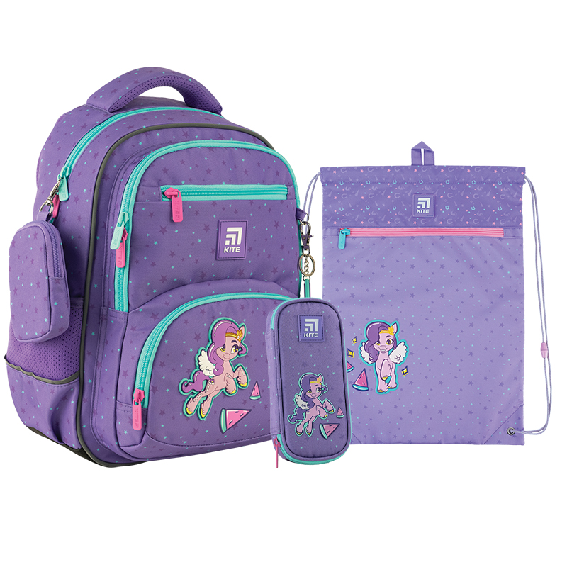 Набір рюкзак + пенал + сумка для взуття Kite SET_LP24-773M My Little Pony
