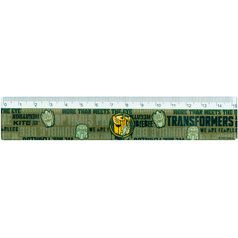 Лінійка пластикова, 15см. Transformers TF24-090 Kite