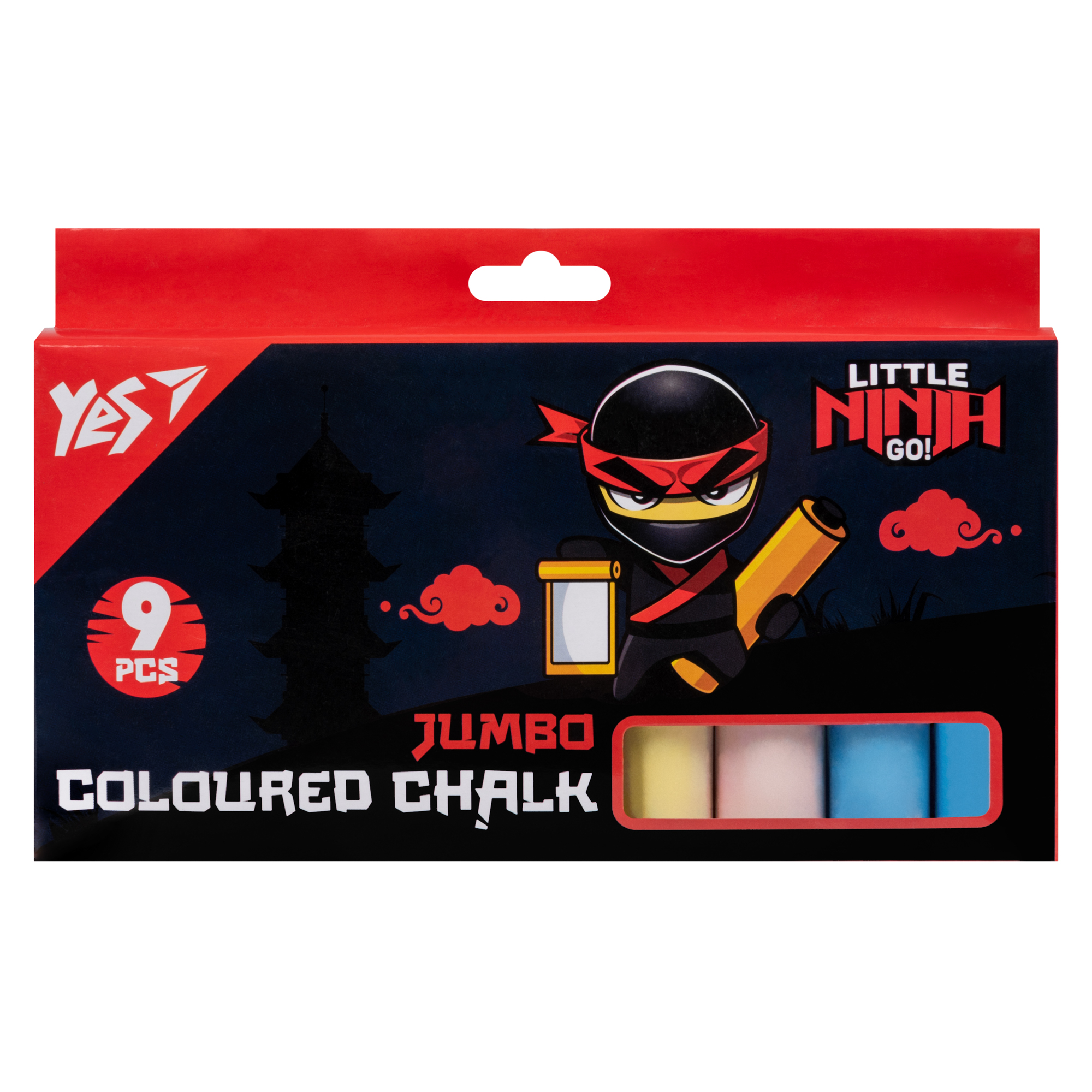 Крейда кольорова Jumbo, 9 шт., 