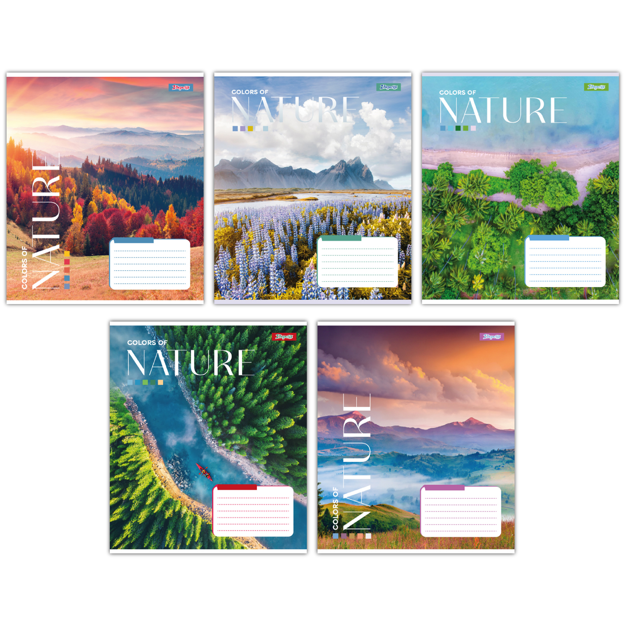 Зошит А5/96 арк лінія 1В Colors of nature, 767420