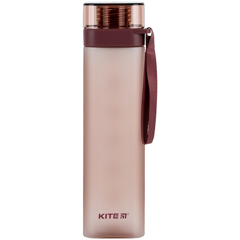 Пляшечка для води квадратна, 700 мл, бордова, K24-1210-3 Kite
