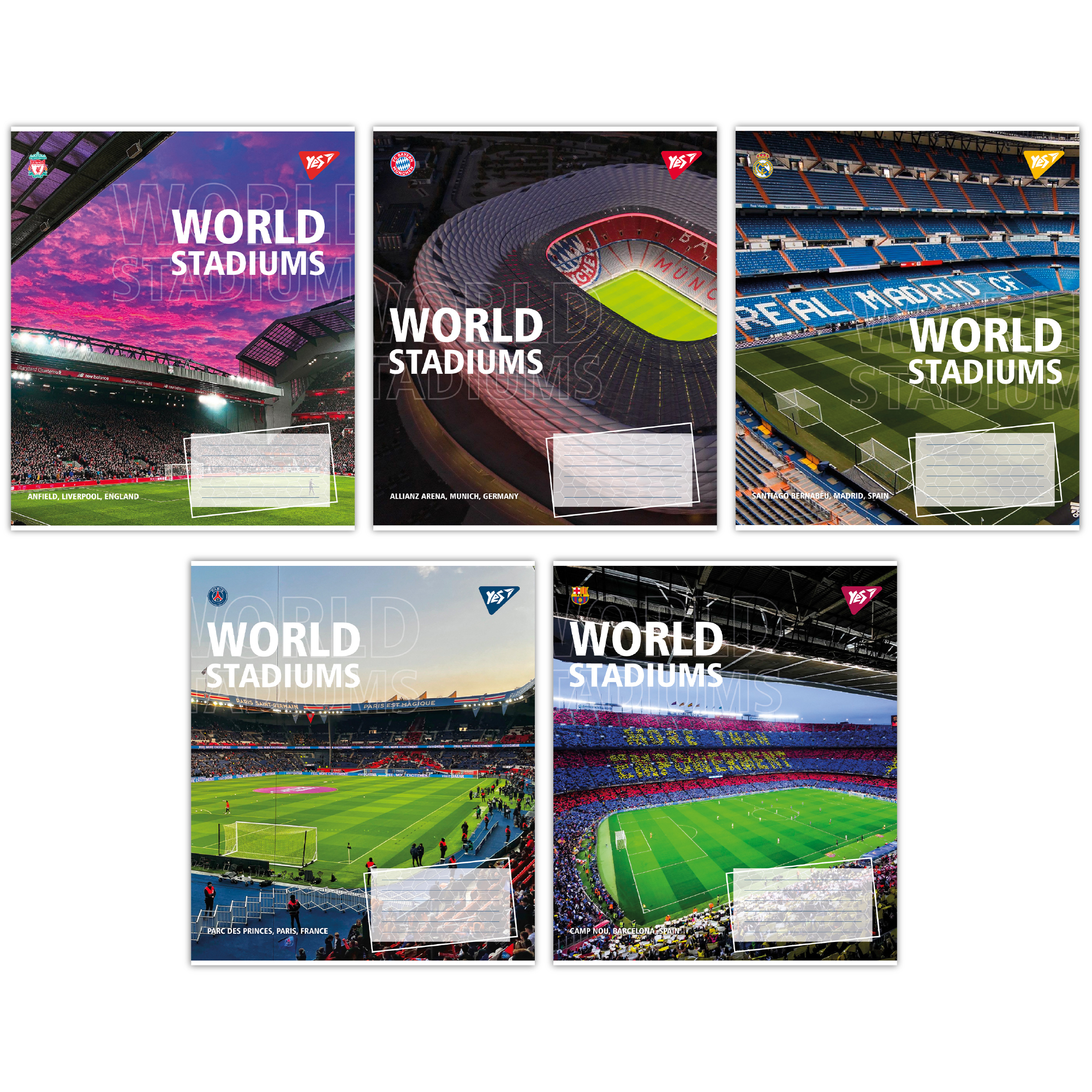 Зошит А5/36 арк кліт YES World stadium, 767073