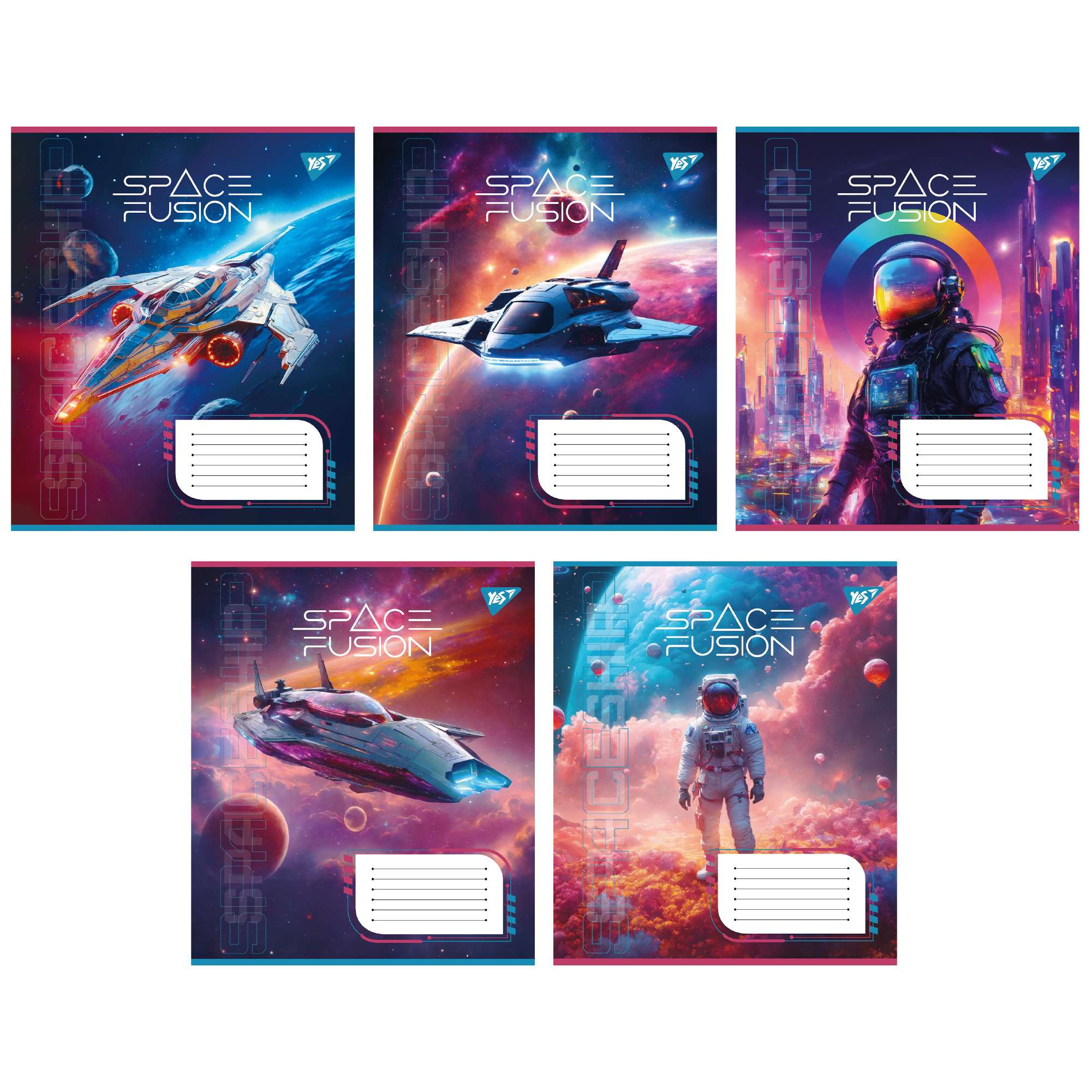 Зошит А5/36 арк лінія YES Space fusion, 767093