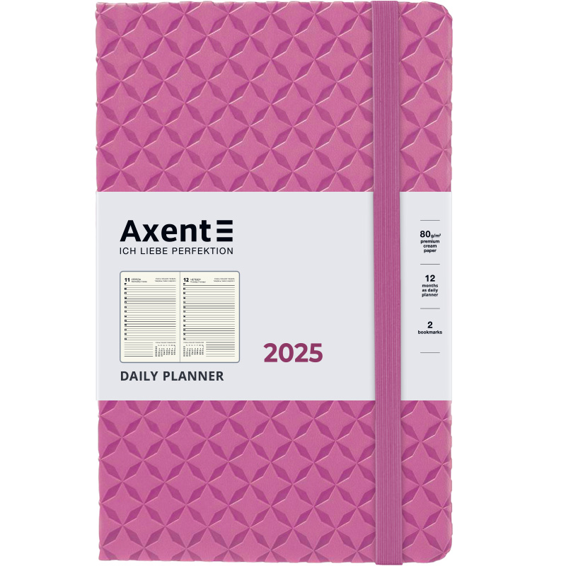 Щоденник 2025 Partner Gently, 145*210, рожевий 8822-25-03-A