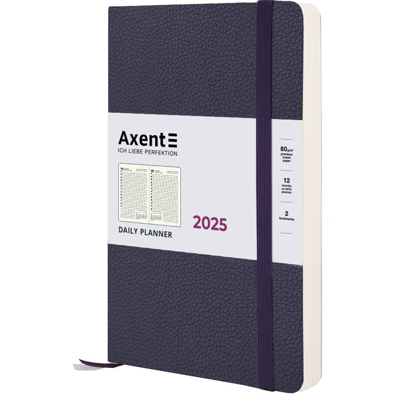 Щоденник 2025 Partner Soft Skin, 145*210, синій 8810-25-02-A