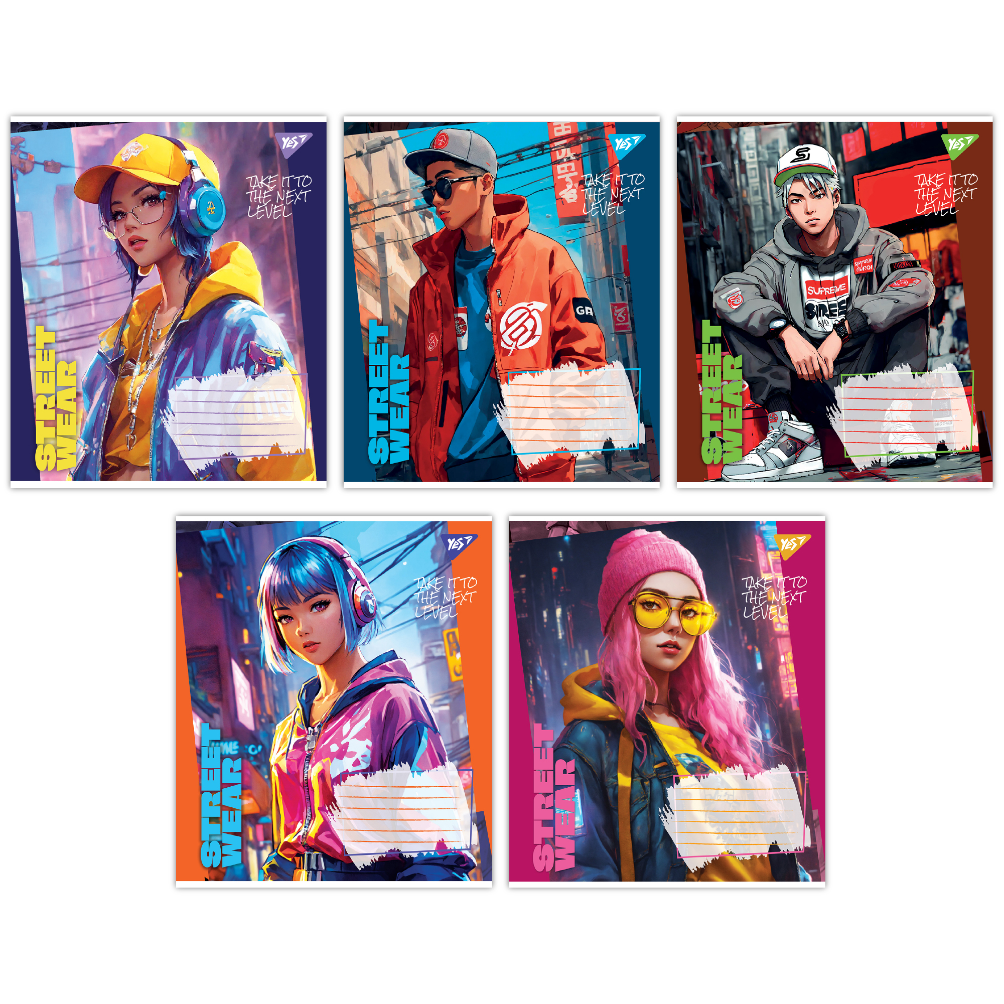 Зошит А5/24 арк кліт YES Street wear, 767023