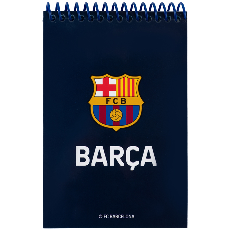 Блокнот пласт обкл., спіраль А6, 48арк., нелінований FC Barcelona BC25-196 Kite