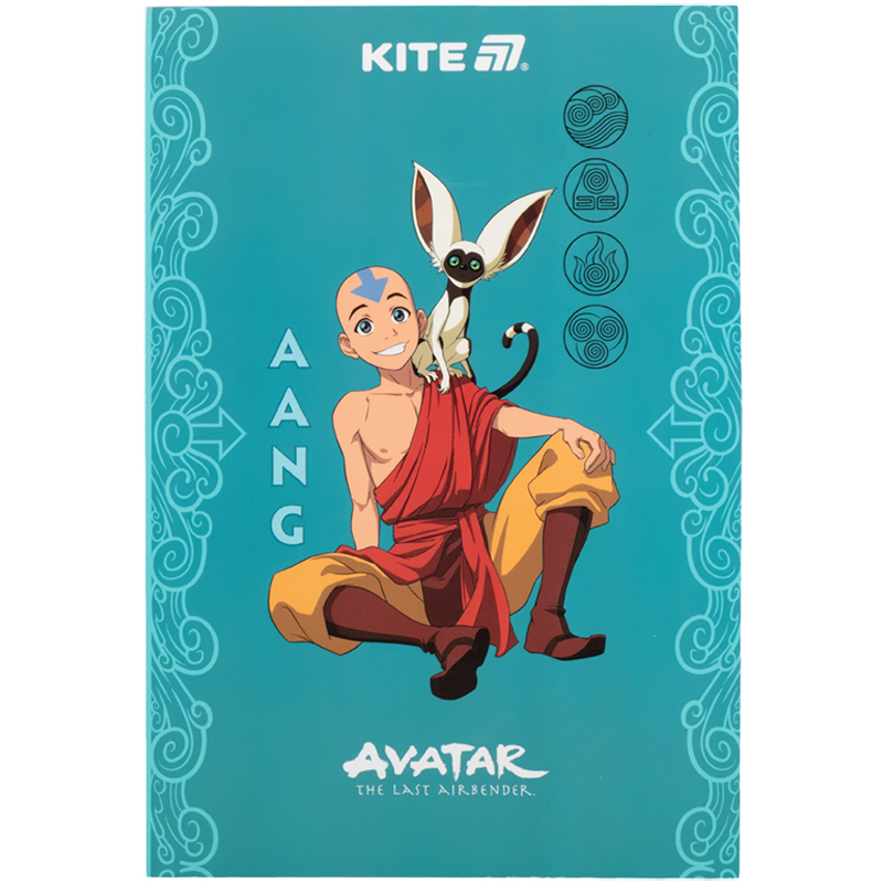 Блокнот-планшет A5, 50арк, клітинка, Avatar: The Last Airbender (Nickelodeon) AV25-194 Kite