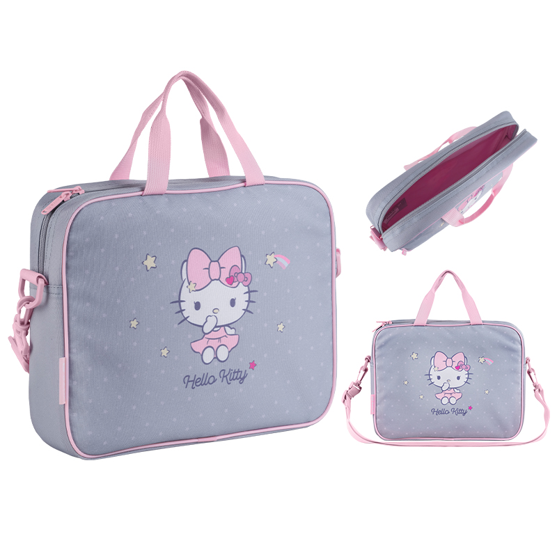 Шкільна текстильна сумка Kite A4, 1 від., HK25-589-1 Hello Kitty