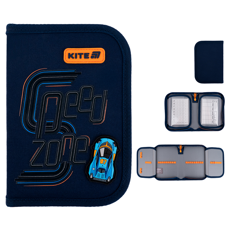 Пенал Kite 1 від., 2 відв., без наповнення K25-622-4 Speed Zone