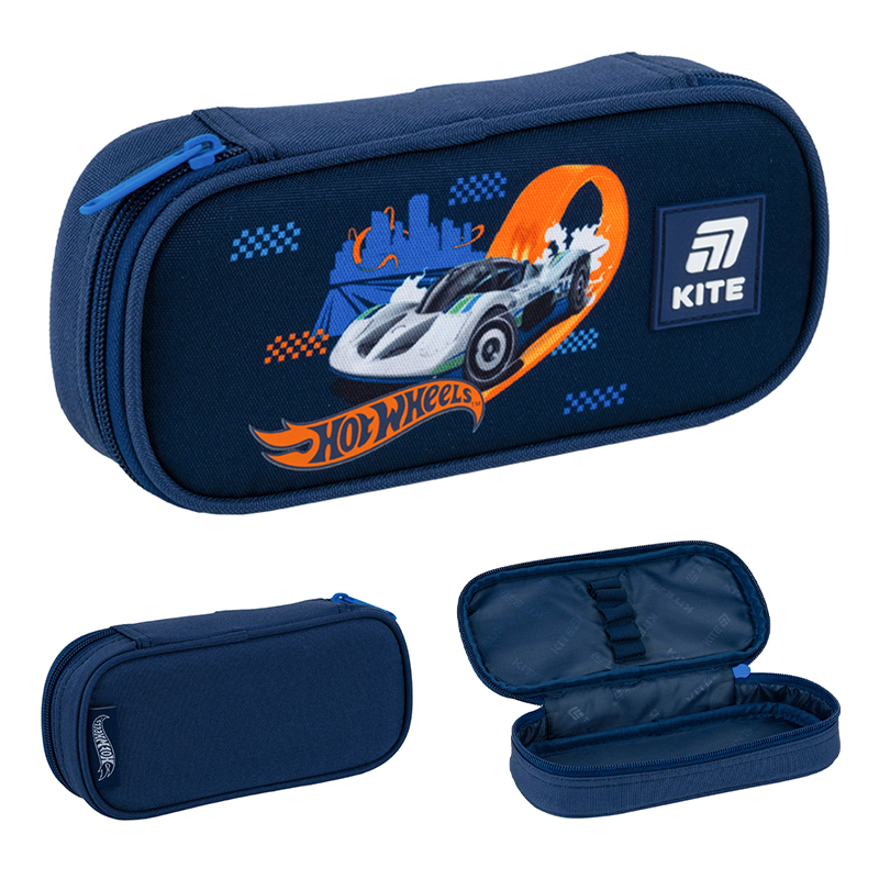 Придбати Пенал мякий Kite HW25-662-2 Hot Wheels за вигідною ціною