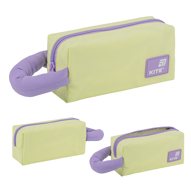 Пенал м'який Kite K25-2703-1 жовто-фіолетовий