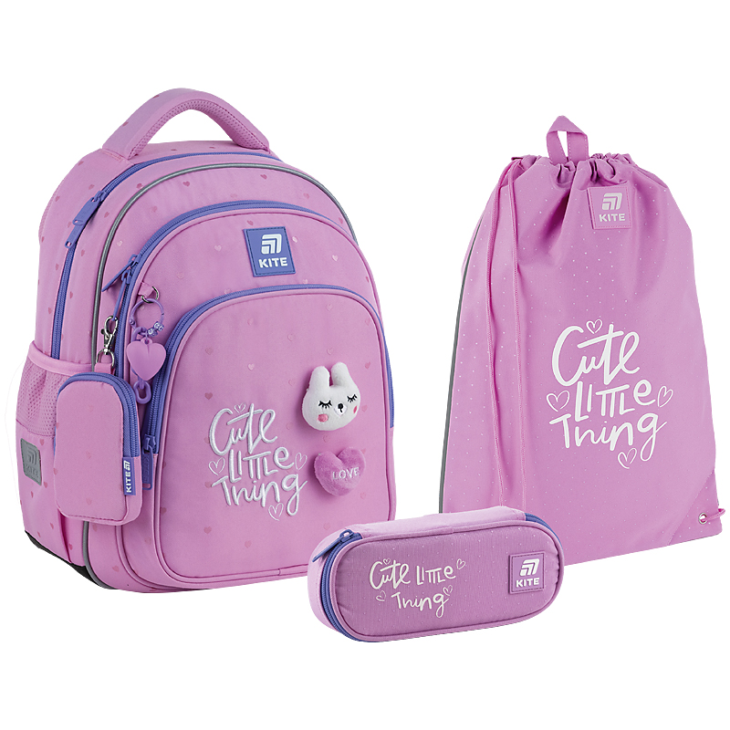 Набір рюкзак + пенал + сумка для взуття Kite SET_K25-763S-1  Cute