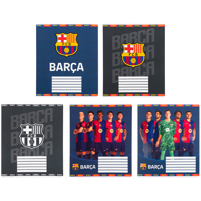 Зошит 12 арк., клітинка, софт тач + УФ лак, FC Barcelona BC25-232 Kite
