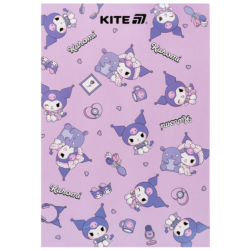 Блокнот-планшет A5, 50арк, клітинка, Kuromi HK25-194-1 Kite