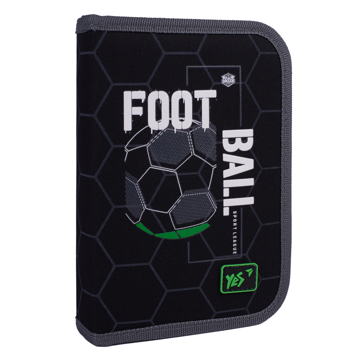 Пенал твердий YES одинарний з клапаном HP-03 Football Time 533663