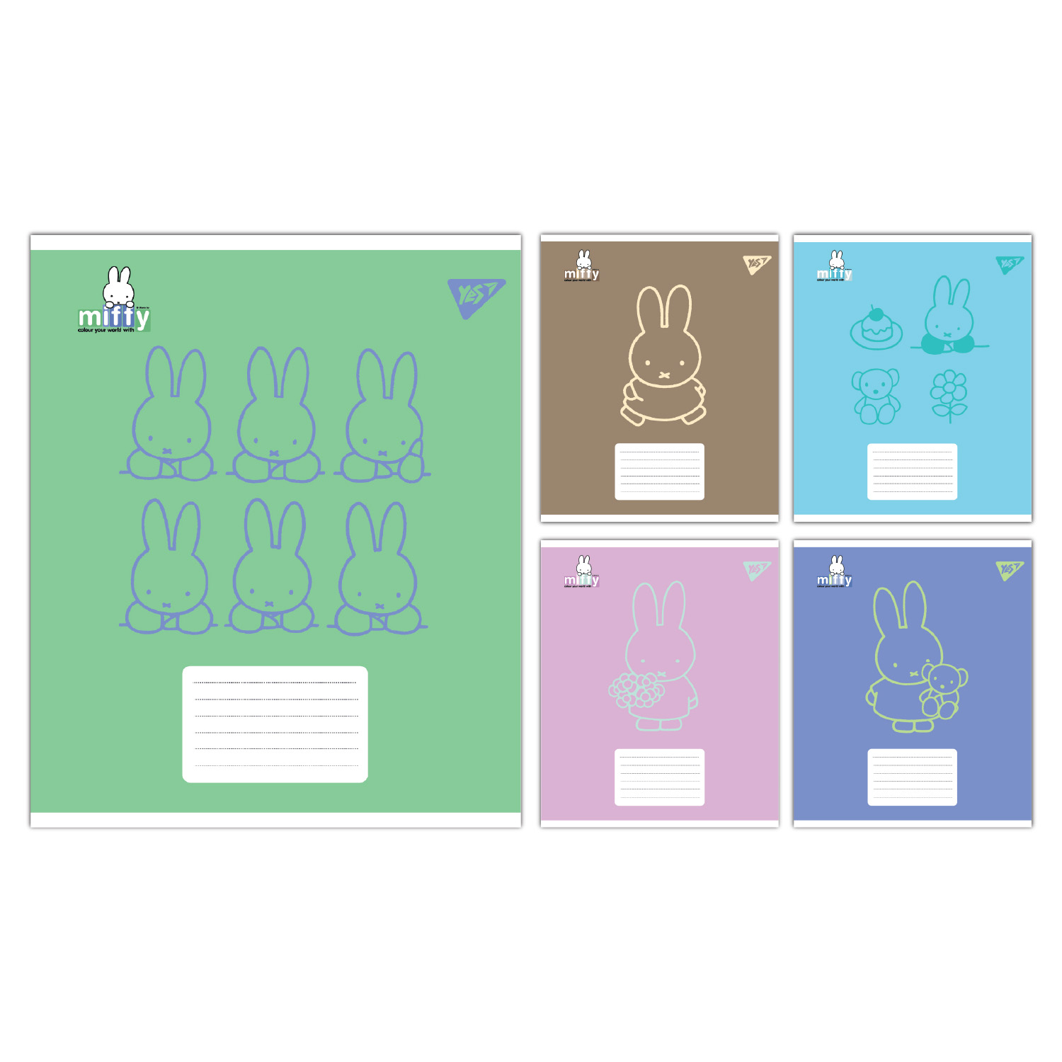 Зошит А5/12 арк кліт YES Miffy Bunny, 767617