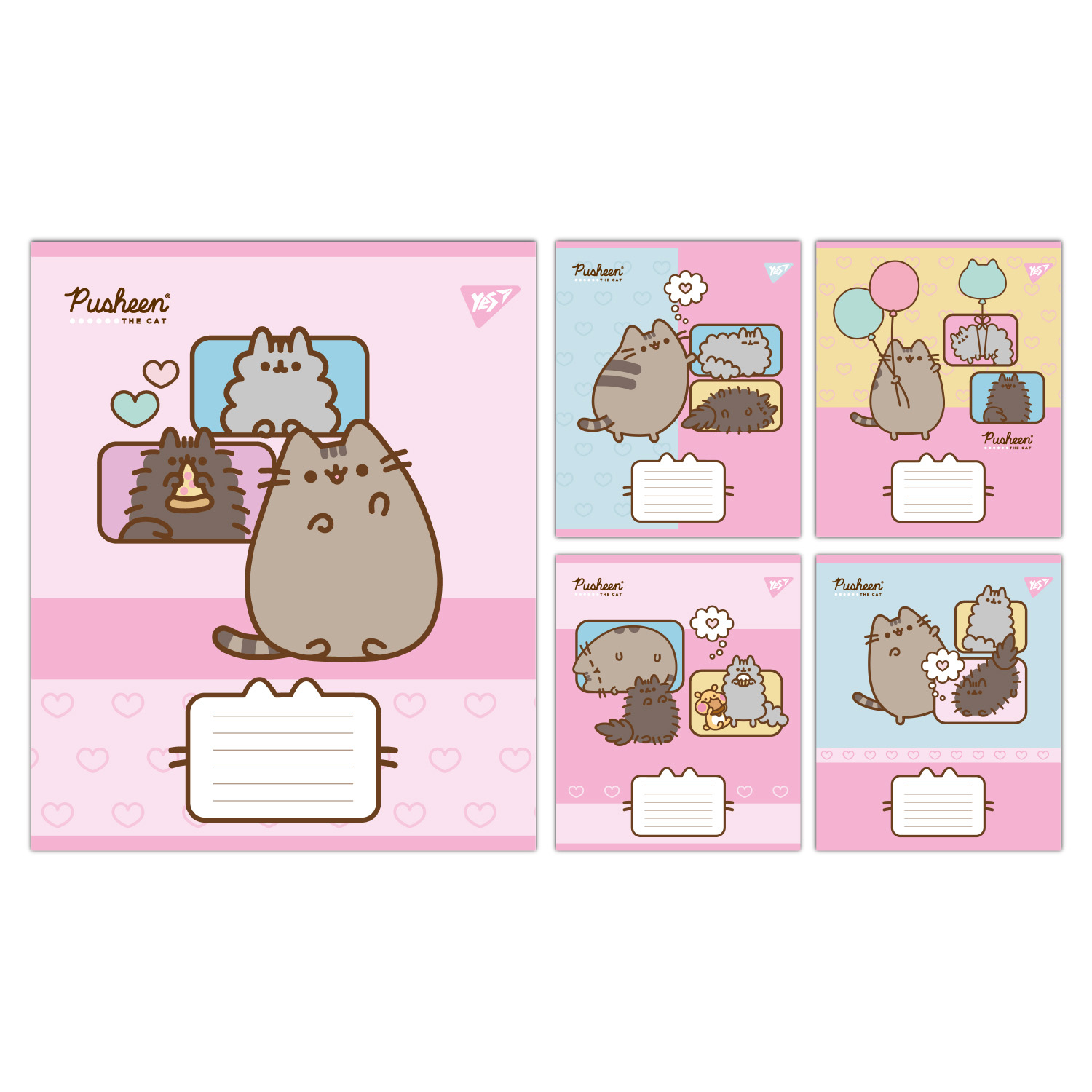 Зошит А5/12 арк лінія YES Pusheen Funny, 767603     