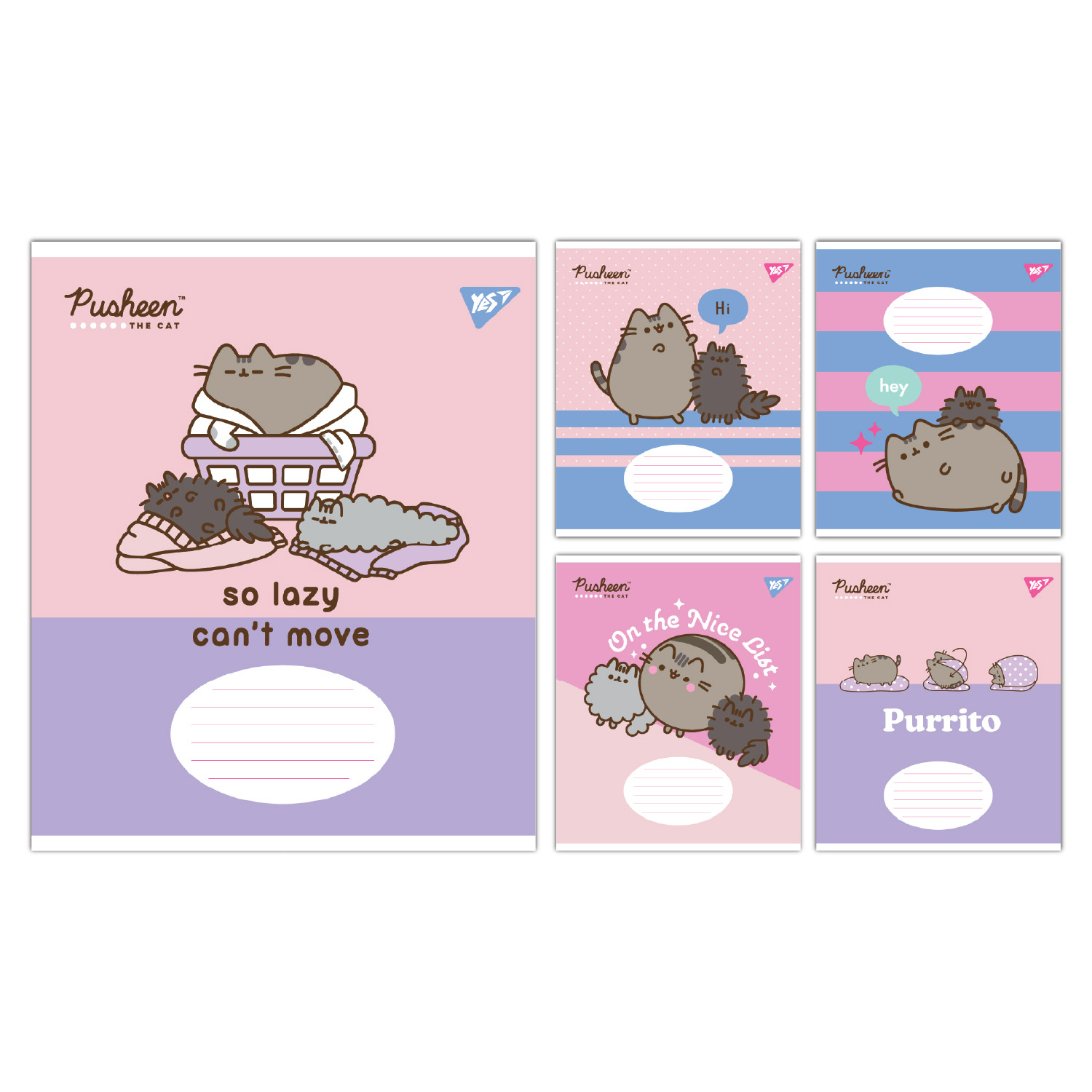 Зошит А5/12 арк лінія YES Pusheen The Cat, 767613