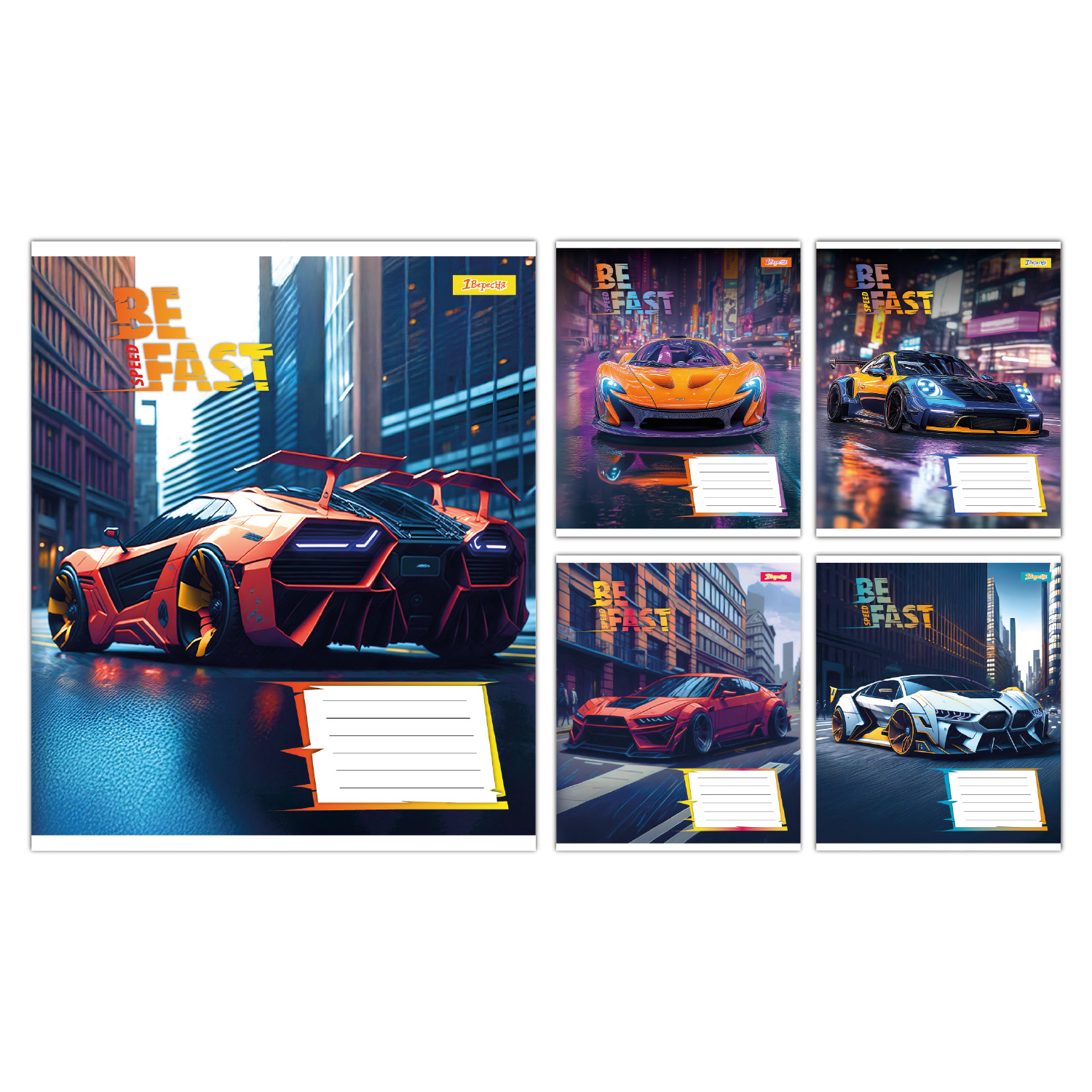 Зошит А5/18 арк кліт 1В Be Fast, 768007