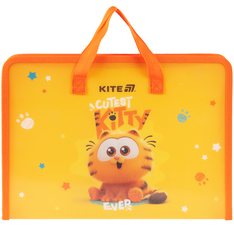 Папка-портфель на блискавці, 1 відділ., A4, Garfield GF25-202 Kite