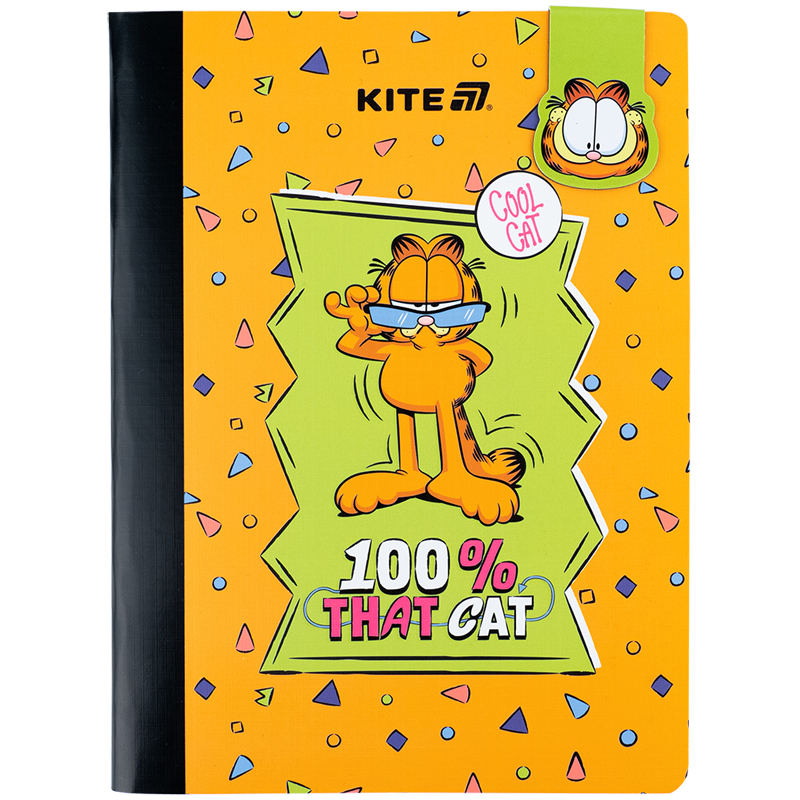 Блокнот з магнітною закладкою, А5, 60 арк., кліт., Garfield GF25-192 Kite